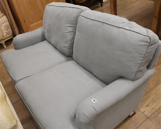 A sofa.com pale green sofa, W.160cm